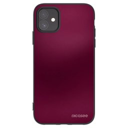 Fekete szilikon tok az alábbi mobiltelefonokra Apple iPhone 11 - Velvet Bordeaux