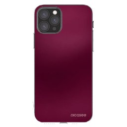 Átlátszó szilikon tok az alábbi mobiltelefonokra Apple iPhone 11 Pro - Velvet Bordeaux