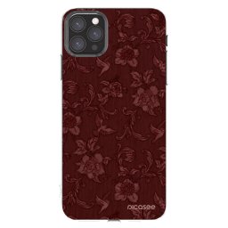 Átlátszó szilikon tok az alábbi mobiltelefonokra Apple iPhone 11 Pro Max - Red Elegance