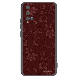 Fekete szilikon tok az alábbi mobiltelefonokra Huawei Nova 5T - Red Elegance