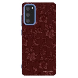 Átlátszó szilikon tok az alábbi mobiltelefonokra Samsung Galaxy S20 FE - Red Elegance