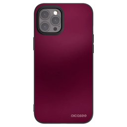 Fekete szilikon tok az alábbi mobiltelefonokra Apple iPhone 12 Pro Max - Velvet Bordeaux
