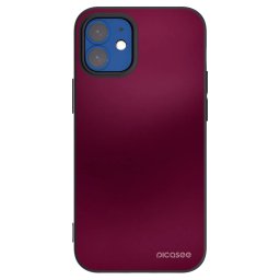 Fekete szilikon tok az alábbi mobiltelefonokra Apple iPhone 12 mini - Velvet Bordeaux