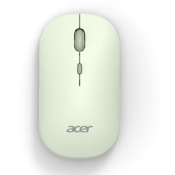 Acer AMR130 Green vezeték nélküli egér – kettős üzemmód (2,4 GHz BT 5.2), 4 gomb, 800/1200/1600 dpi, 5 millió kattintás, 1 db AA elem, WIN/MAC, világoszöld