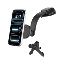 Belkin BOOST CHARGE Qi2 15 W-os mágneses tartó autós töltéssel, szellőzőnyílásra és műszerfalra szerelhető 30 W-os autós adapter, fekete