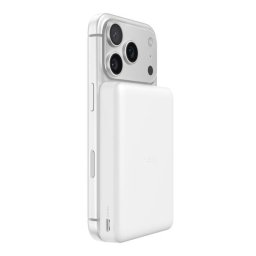 Belkin BOOST CHARGE Qi2 mágneses vezeték nélküli powerbank, 10 000 mAh, vékony, fehér