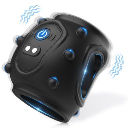 Zivibes Péniszgyűrű 10 rezgésmód USB-s újratölthető szilikon 5 cm fekete