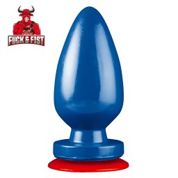 Anál plug tágító, sima felület 18,5 cm kék