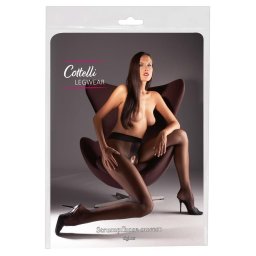 Cottelli Legwear Intim kiegészítő nyitott üleprészű 5 fekete
