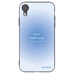 Fekete szilikon tok az alábbi mobiltelefonokra Apple iPhone XR - Oops Memo