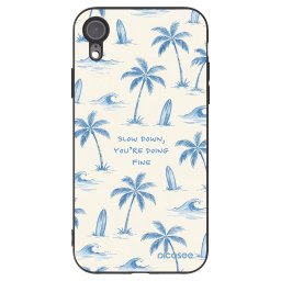 Fekete szilikon tok az alábbi mobiltelefonokra Apple iPhone XR - Slow Tide