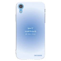 Átlátszó szilikon tok az alábbi mobiltelefonokra Apple iPhone XR - Oops Memo