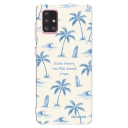 Átlátszó szilikon tok az alábbi mobiltelefonokra Samsung Galaxy A71 A715F - Slow Tide