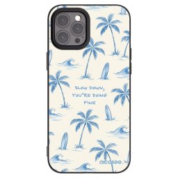 Fekete szilikon tok az alábbi mobiltelefonokra Apple iPhone 12 Pro Max - Slow Tide