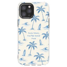 Átlátszó szilikon tok az alábbi mobiltelefonokra Apple iPhone 12 Pro Max - Slow Tide
