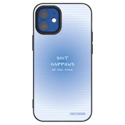 Fekete szilikon tok az alábbi mobiltelefonokra Apple iPhone 12 mini - Oops Memo