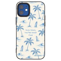 Fekete szilikon tok az alábbi mobiltelefonokra Apple iPhone 12 mini - Slow Tide