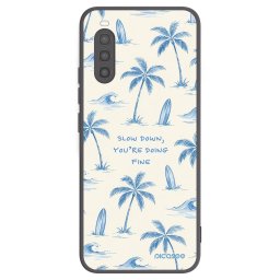 Fekete szilikon tok az alábbi mobiltelefonokra Sony Xperia 10 II - Slow Tide
