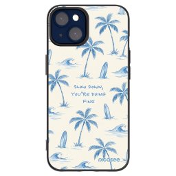 Fekete szilikon tok az alábbi mobiltelefonokra Apple iPhone 14 - Slow Tide