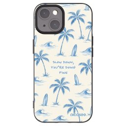 Fekete szilikon tok az alábbi mobiltelefonokra Apple iPhone 15 - Slow Tide