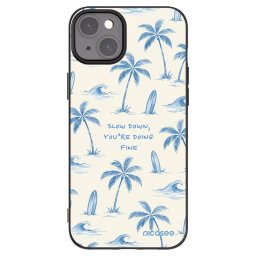 Fekete szilikon tok az alábbi mobiltelefonokra Apple iPhone 15 Plus - Slow Tide