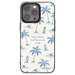 Fekete szilikon tok az alábbi mobiltelefonokra Apple iPhone 15 Pro Max - Slow Tide