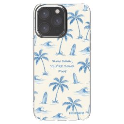 Átlátszó szilikon tok az alábbi mobiltelefonokra Apple iPhone 15 Pro Max - Slow Tide