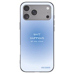 Fekete szilikon tok az alábbi mobiltelefonokra Apple iPhone 18 Pro Max - Oops Memo