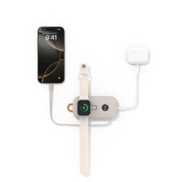 Belkin BOOST CHARGE PRO Vezeték nélküli töltés az Apple Watch-hoz USB-C-s powerbank, 10 000 mAh, homokszínű