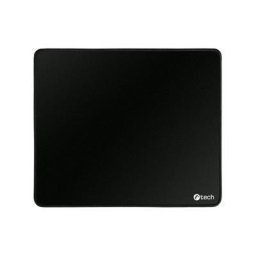 C-TECH MP-01S-BK egérpad, fekete, 240x200x4 mm, varrott szegélyekkel