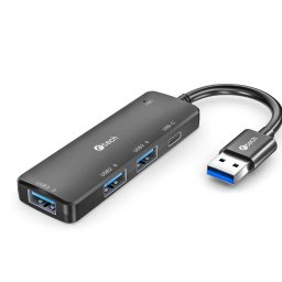 C-TECH USB-hub, UHB-U3-AC, 1x USB-A 3.0, 2x USB-A 2.0, 1x USB-C, fekete