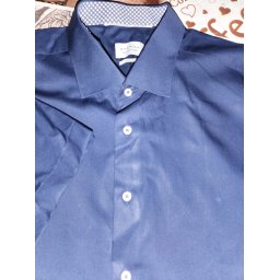 Eterna Meisterhaft 1863 slim fit sötétkék rövid ujjú ing, 44