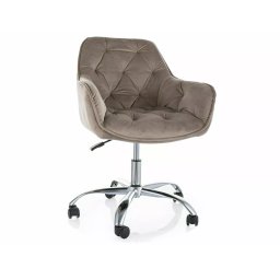 Irodai szék Q-190 VELVET, bézs