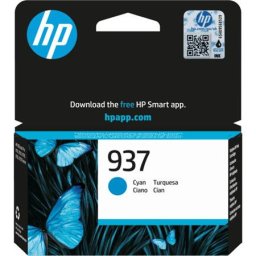 HP 4S6W2NE Tintapatron, Officejet Pro 9120e, 9130e nyomtatókhoz, HP 937, cián, 800 oldal