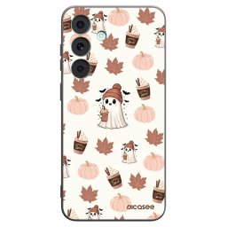 Fekete szilikon tok az alábbi mobiltelefonokra Samsung Galaxy S26 FE - Pumpkin spice