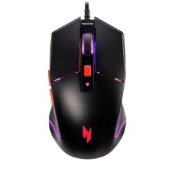 ACER NITRO NMW100 egér, fekete, akár 7200 DPI, vezetékes, 6 gombos, kiskereskedelmi csomagolás