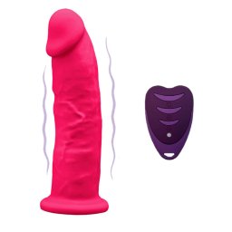 Silexd Dildó Realisztikus, 10 rezgésmód, távirányítós 17 cm rózsaszín
