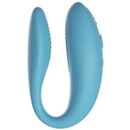 We-Vibe Sync Go pároknak való C-alakú vibrátor 9 rezgőmóddal türkizkék