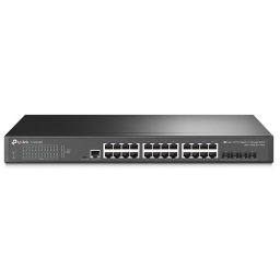 24 Port Switch TP-LINK TL-SG3428X JetStream 24-Port Gigabit L2+ Managed Switch with 4 10GE SFP+ PN: TL-SG3428X