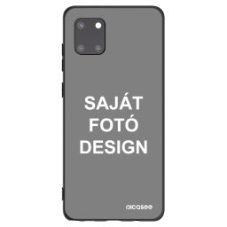 Fekete szilikon tok az alábbi mobiltelefonokra Samsung Galaxy Note 10 Lite N770F - Saját fotó/motívum