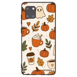 Fekete szilikon tok az alábbi mobiltelefonokra Samsung Galaxy Note 10 Lite N770F - Fall vibes