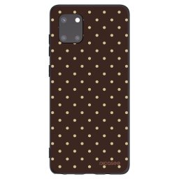 Fekete szilikon tok az alábbi mobiltelefonokra Samsung Galaxy Note 10 Lite N770F - Vanilla Dots & Chocolate