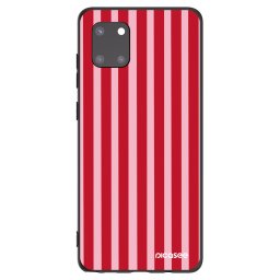 Fekete szilikon tok az alábbi mobiltelefonokra Samsung Galaxy Note 10 Lite N770F - Lines red