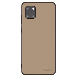 Fekete szilikon tok az alábbi mobiltelefonokra Samsung Galaxy Note 10 Lite N770F - Soft Sand
