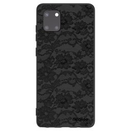 Fekete szilikon tok az alábbi mobiltelefonokra Samsung Galaxy Note 10 Lite N770F - Dark Elegance