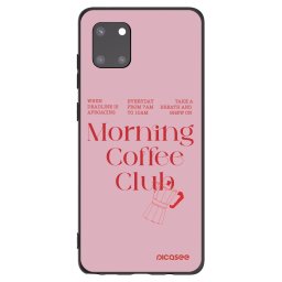 Fekete szilikon tok az alábbi mobiltelefonokra Samsung Galaxy Note 10 Lite N770F - Morning