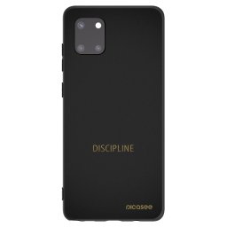 Fekete szilikon tok az alábbi mobiltelefonokra Samsung Galaxy Note 10 Lite N770F - Discipline