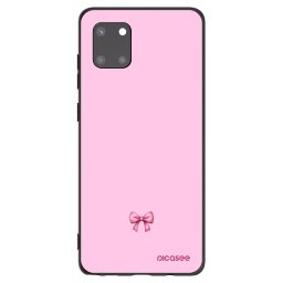 Fekete szilikon tok az alábbi mobiltelefonokra Samsung Galaxy Note 10 Lite N770F - Blush bow
