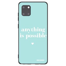 Fekete szilikon tok az alábbi mobiltelefonokra Samsung Galaxy Note 10 Lite N770F - Anything is possible