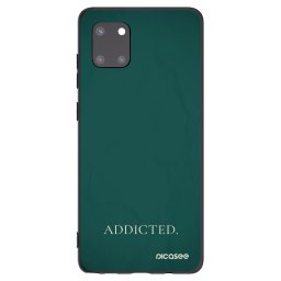 Fekete szilikon tok az alábbi mobiltelefonokra Samsung Galaxy Note 10 Lite N770F - Addicted